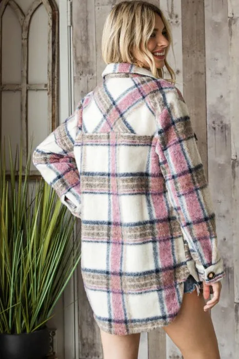 Zara Plaid Coat