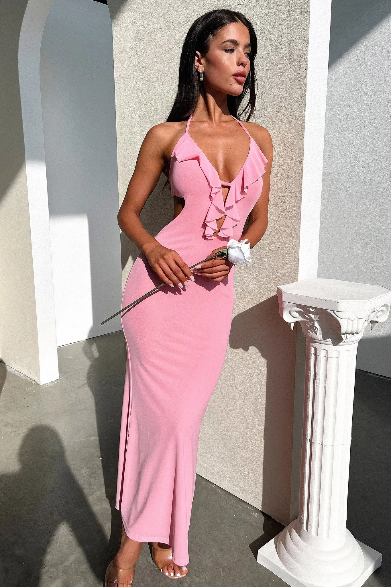 Zaric Maxi Dress - Pink