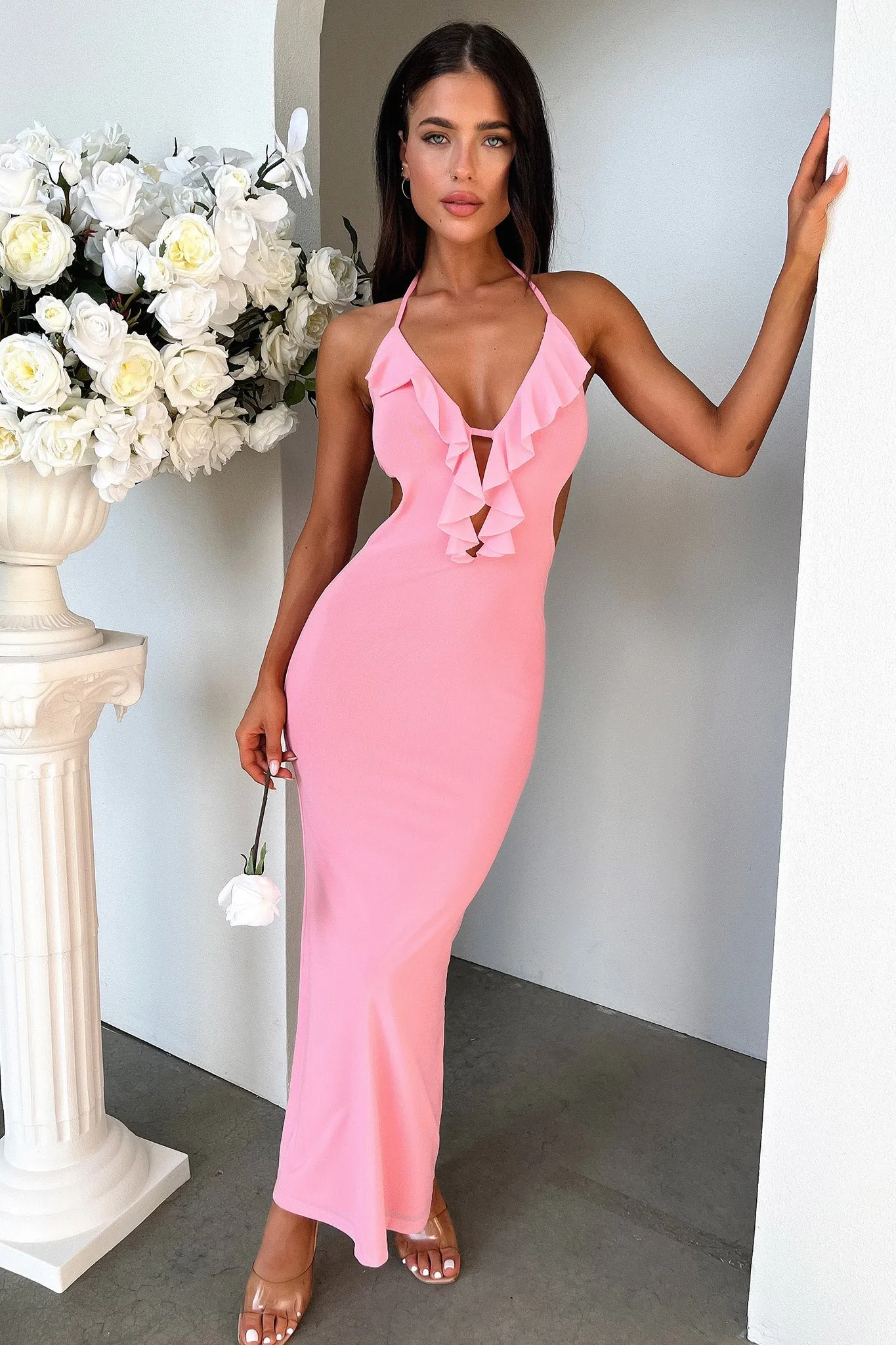 Zaric Maxi Dress - Pink